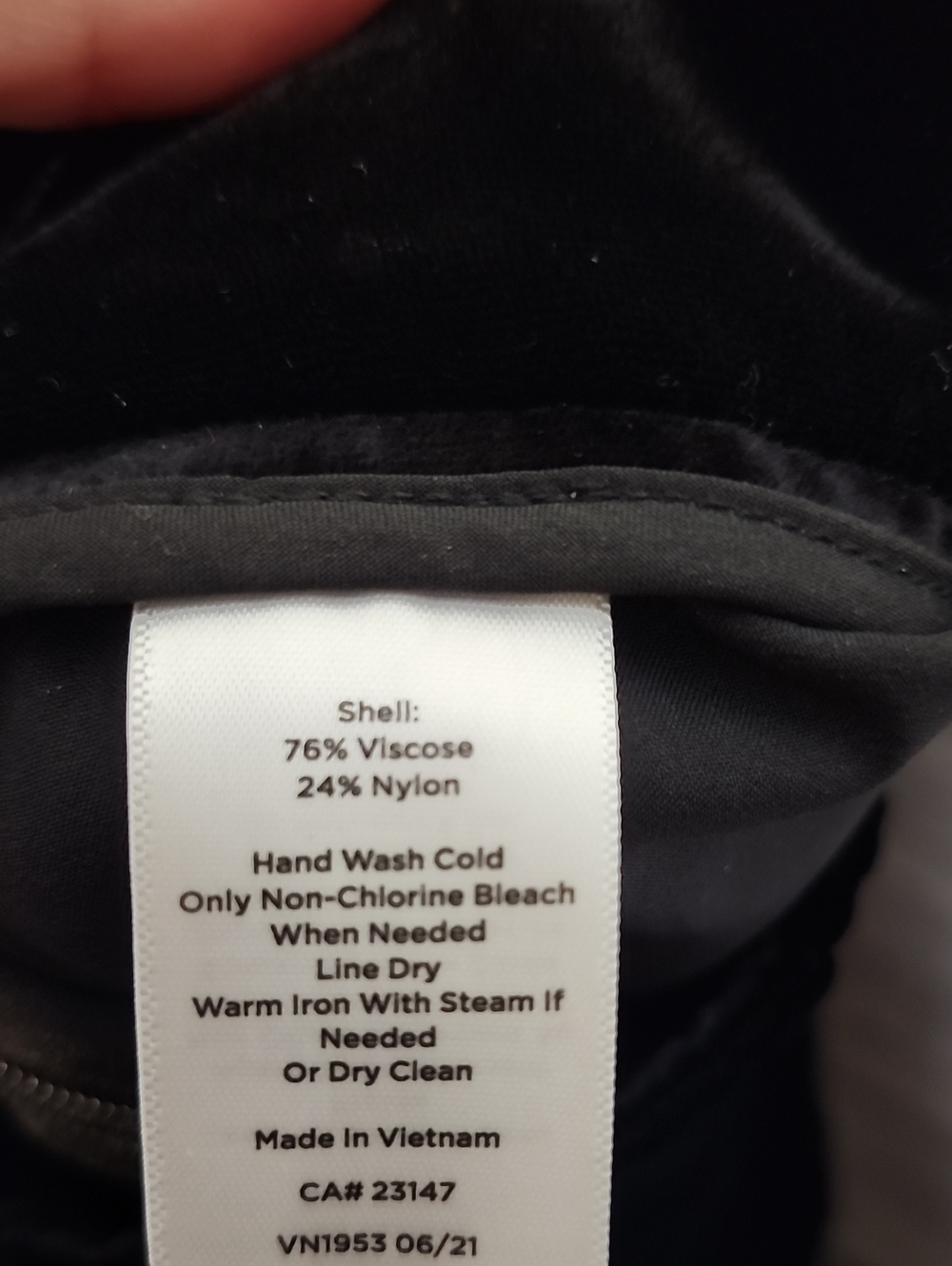 Talbots Velvet Pants In Black - Picture 10 of 10